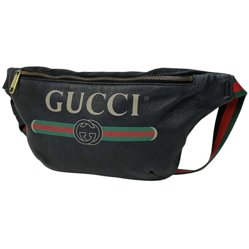 Gucci Waist Belt Crossbody bag body leather black